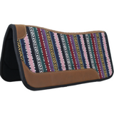 New! Showman 31" x 32" Bright Horizons Contoured Saddle Pad with Felt Bottom - Country Scene Saddlery and Pet Supplies