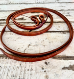 New! Split Reins with Weighted Ends 8’x5/8” - Country Scene Saddlery and Pet Supplies