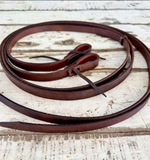 New! Oiled Harness Leather Split Reins-8ft x 3/4” - Country Scene Saddlery and Pet Supplies