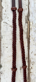 New! Ruby Rose Plaited Reins with Knots - Country Scene Saddlery and Pet Supplies