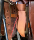 T5186B - Aust BROWN Webbing Latigo Sets - Country Scene Saddlery and Pet Supplies