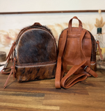 New! Trinity Ranch Mini Cowhide Back Pack / BROWN #1 - Country Scene Saddlery and Pet Supplies