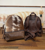 New! Trinity Ranch Mini Cowhide Back Pack / COFFEE #2 - Country Scene Saddlery and Pet Supplies