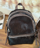 New! Trinity Ranch Mini Cowhide Back Pack / COFFEE #1 - Country Scene Saddlery and Pet Supplies