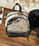 New! Trinity Ranch Mini Cowhide Back Pack / BLACK #1 - Country Scene Saddlery and Pet Supplies