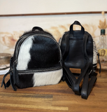 New! Trinity Ranch Mini Cowhide Back Pack / BLACK #2 - Country Scene Saddlery and Pet Supplies