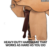 New! Billy Royal® Elite Tooled Roughout Work Saddle - Country Scene Saddlery and Pet Supplies
