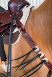 New! Kingsley Breast Collar - Full/Cob / Chestnut - Tack Sets