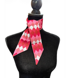 New! A8945 - Harlequin Satin Thin Neck Tie - Neck Ties & Scarves Black Desert Steer Bandana
