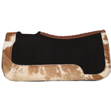 NEW! Showman 24" x 24" Contoured Felt Pad with Cowhide Wear Leathers - Country Scene Saddlery and Pet Supplies
