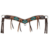 New! Showman Aztec Bloom Browband Headstall and Breastcollar Set - Country Scene Saddlery and Pet Supplies