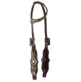 New1 Showman Limited Edition Anaconda Shimmer One Ear Headstall and Breastcollar Set - Country Scene Saddlery and Pet Supplies