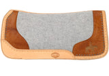 New! Showman Felt Bottom Saddle Pad with Hand Tooled Hair on Argentina Cowhide and Laser Etched Pleasure Horse - Country Scene Saddlery and Pet Supplies