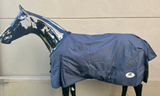 New! BREATHA RUG - RAINSHEET -Blue/Navy - Country Scene Saddlery and Pet Supplies