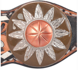 New! White Daisy Filigree Browband Headstall - Country Scene Saddlery and Pet Supplies