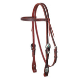 New! Showman Turquoise Halo Browband Headstall - Country Scene Saddlery and Pet Supplies