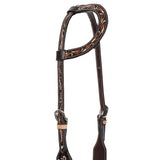 New! Showman Argentina Cow Leather Wildwood One Ear Headstall - Country Scene Saddlery and Pet Supplies