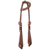 New! Showman Bronze Scallop One Ear Headstall - Country Scene Saddlery and Pet Supplies