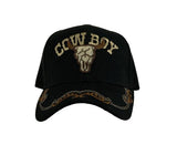 Embroidered Cowboy Ballcap w/ Steer Skull Logo. - Country Scene Saddlery and Pet Supplies