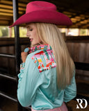 New! WILD CACTUS SATIN PERFORMANCE RODEO SHIRT - Country Scene Saddlery and Pet Supplies