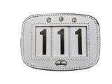 New! Hamag™ Leather Bridle Number Holders (Pair) - 3 digit