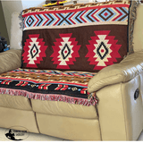 A784 - Reversible Boho Western Aztec Classic Woven Throw Rug - Country Scene Saddlery and Pet Supplies