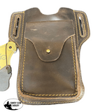 A7997 - Brown Leather Belt Phone Cases - Country Scene Saddlery and Pet Supplies