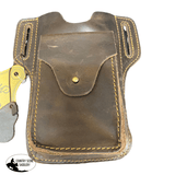 A7997 - Brown Leather Belt Phone Cases - Country Scene Saddlery and Pet Supplies