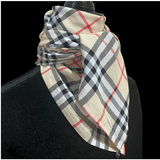 A8001 - Check Rawhide Wild Rag Cowboy Scarf - Country Scene Saddlery and Pet Supplies
