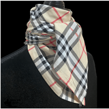 A8001 - Check Rawhide Wild Rag Cowboy Scarf Neck Scarfs