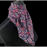 A8002 - Floral Rawhide Wild Rag Cowboy Scarf - Country Scene Saddlery and Pet Supplies