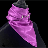 New! A8015 - - SILK Purple Rawhide Wild Rag Cowboy Scarf - Country Scene Saddlery and Pet Supplies