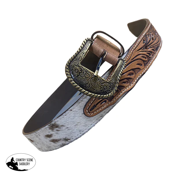 A8124 - 32 Hand Tooling Leather Cowhide Belt Hide Belts