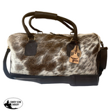 A8242 - Hair On Hide Travel Duffel Bag - Country Scene Saddlery and Pet Supplies