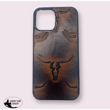 A8364 - IPhone 12 Max Tooled Leather Case - Country Scene Saddlery and Pet Supplies