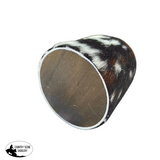 A8839 - Wooden Utensils Holder w Cowhide COWHIDE - RUGS - 100% Hair on Hide Floor Rug