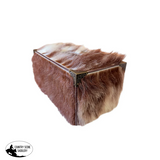 A8844 - Wooden Tissue Holder w Cowhide & Kangaroo Leather (Copy) COWHIDE - RUGS - 100% Hair on Hide Floor Rug