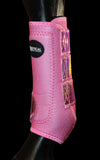 New! TACKTICAL™ PETAL PINK SPARKLE SPLINT BOOTS - Country Scene Saddlery and Pet Supplies