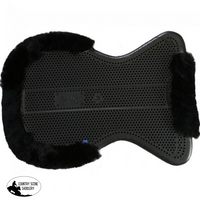 New! Acavallo Th Gel Cut Out Sheepskin Pad Black Large