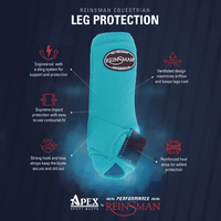 Apex Sport Boots - Aqua Floral Horse Boots & Leg Wraps