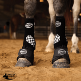 Apex Sport Boots - Black Checkered Horse Boots & Leg Wraps