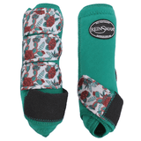 Apex Sport Boots - Emerald Cactus Rose Horse Boots & Leg Wraps