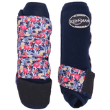 Apex Sport Boots - Navy Floral Horse Boots & Leg Wraps