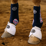 Apex Sport Boots - Navy Floral Horse Boots & Leg Wraps