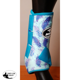 Aqua and Purple Feather Boots. - Country Scene Saddlery and Pet Supplies
