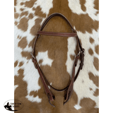 New! AR117 - Argentina Cow Leather Two-Tone Browband Headstall - Country Scene Saddlery and Pet Supplies