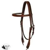 New! AR117 - Argentina Cow Leather Two-Tone Browband Headstall - Country Scene Saddlery and Pet Supplies