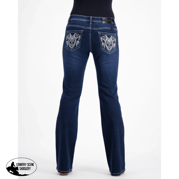 Ashton Embroidered Jeans Western