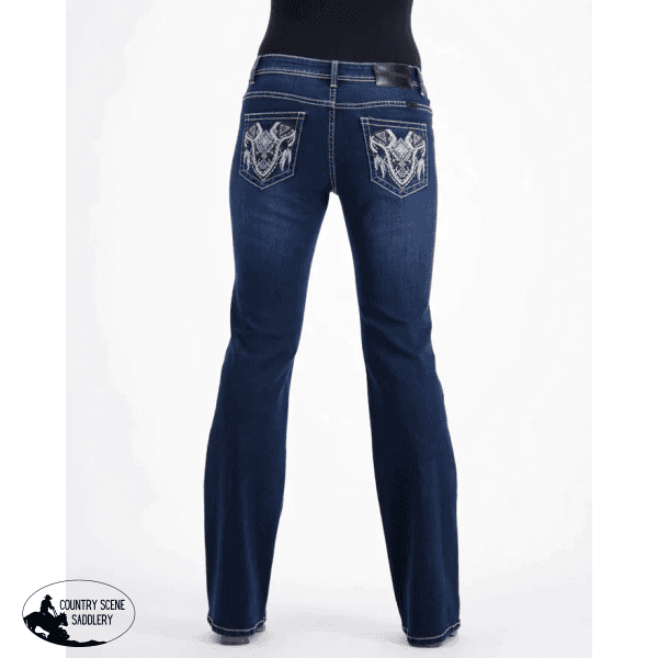 Ashton Western Style Stretch Denim Jeans Ladies