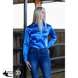 AZURE SATIN PERFORMANCE RODEO SHIRT - Country Scene Saddlery and Pet Supplies
